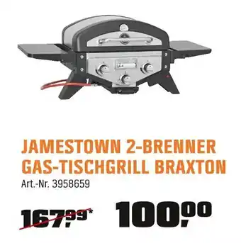 OBI JAMESTOWN 2-BRENNER GAS-TISCHGRILL BRAXTON Angebot