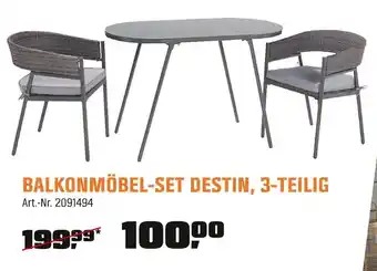 OBI BALKONMÖBEL-SET DESTIN, 3-TEILIG Angebot