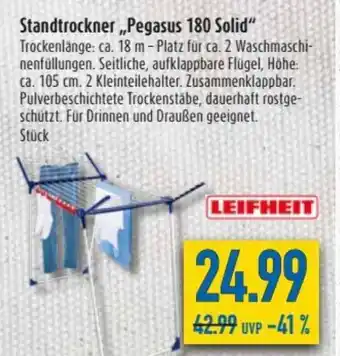 diska Leifheit Standtrockner Pegasus 180 Solid Angebot