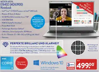 Aldi Nord Medion Akoya E16402 (MD63900) Notebook Angebot