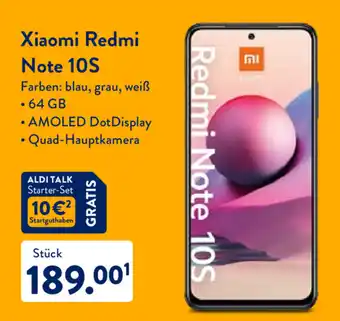 Aldi Nord Xiaomi Redmi Note 10S Angebot