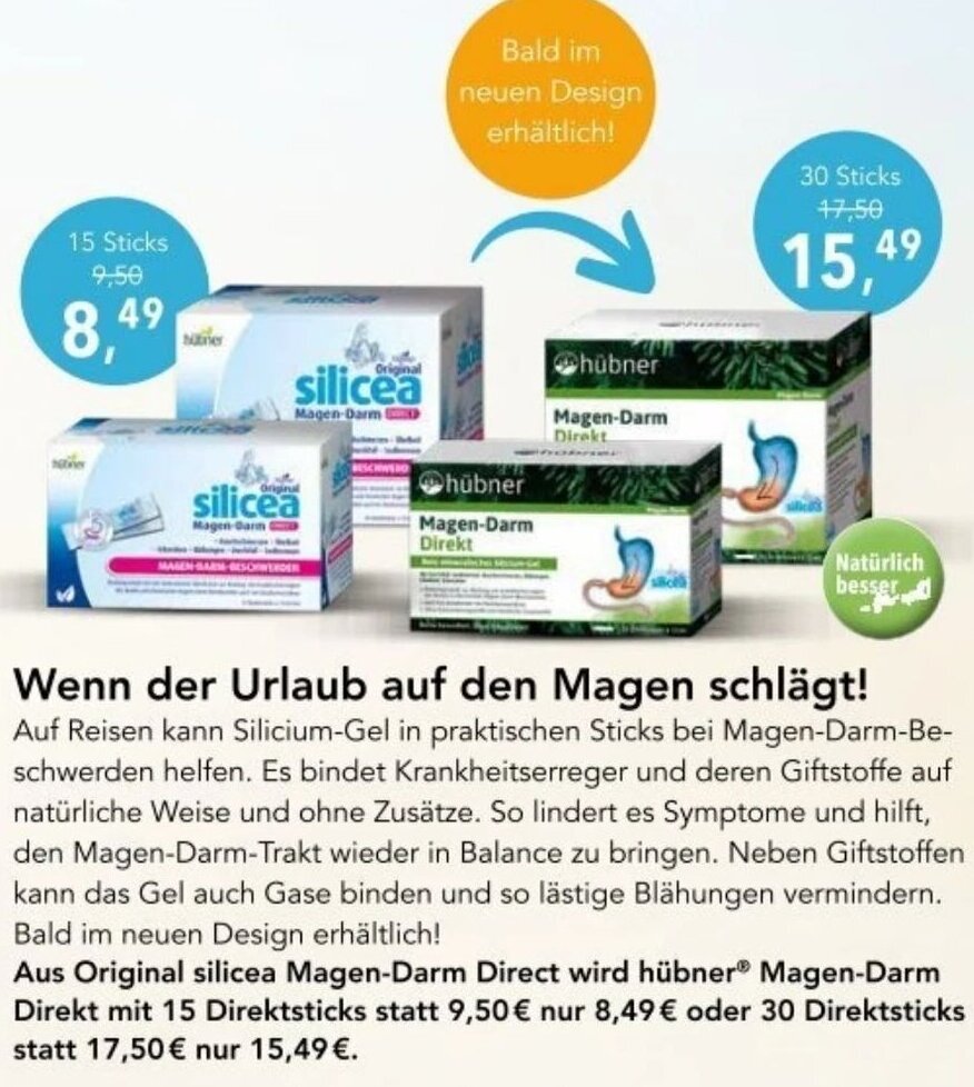 Vita Nova Original silicea Magen-Darm Direct wird hübner Angebot