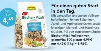 Vita Nova Bircher-Müsli Vollkorn von granoVita 500 g Angebot