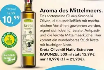 Vita Nova Kreta Olivenöl Nativ Extra von RAPUNZEL 500 ml Angebot