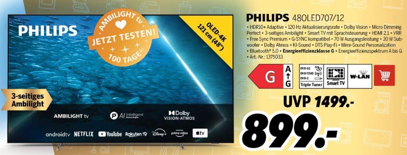 MEDIMAX PHILIPS 480LED707/12 Angebot