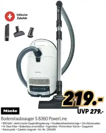 MEDIMAX Miele Bodenstaubsauger S 8360 PowerLine Angebot