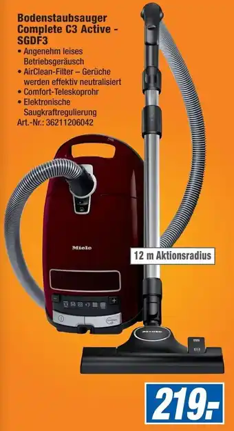 Expert Technomarkt Miele Bodenstaubsauger Complete C3 Active - SGDF3 Angebot