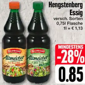 Edeka Hengstenberg Essig 0,75 L Flasche Angebot