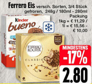 Edeka Ferrero Eis Angebot