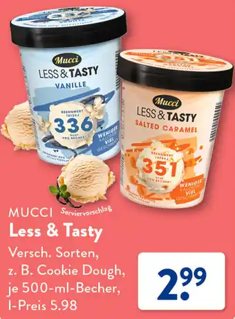 Aldi Süd Mucci Less & Tasty 500 ml Becher Angebot