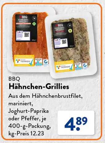 Aldi Süd BBQ Hähnchen-Grillies 400-g-Packung Angebot