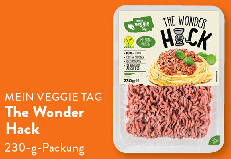 Aldi Süd MEIN VEGGIE TAG The Wonder Hack 230-g-Packung Angebot
