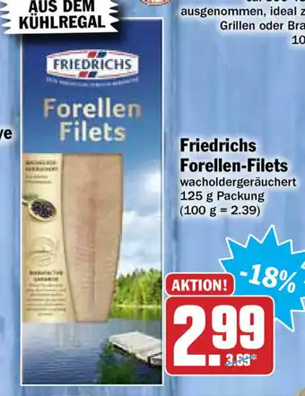 Hit Friedrichs Forellen Filets 125g Angebot