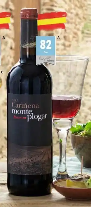 Lidl 2016 CARIÑENA MONTE PLOGAR RESERVA DOP 0,75 L-Fl. Angebot