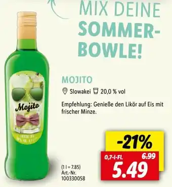 Lidl MOJITO 0,7 L-Fl. Angebot