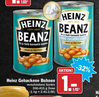 Hit Heinz Gebackene Bohnen 390-415g Angebot