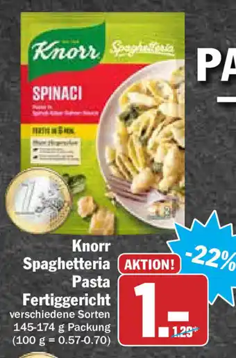 Hit Knorr Spaghetteria Pasta Fertiggericht 145-174g Angebot