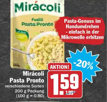 Hit Mirácoli Pasta Pronto 200g Angebot