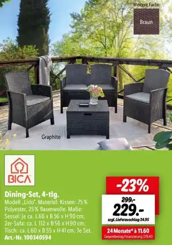 Lidl BICA Dining-Set, 4-tlg. Angebot