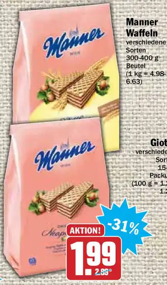 Hit Manner WaffeIn 300-400g Beutel Angebot