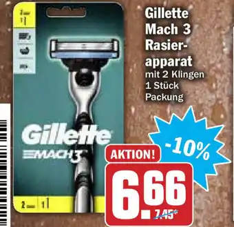 Hit Gillette Mach 3 Rasierapparat Angebot