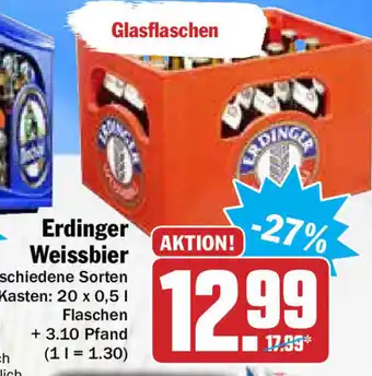 Hit Erdinger Weissbier 20x0,5L Angebot