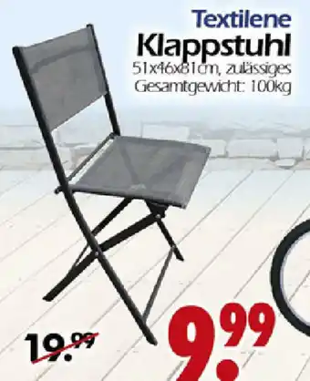 Wreesmann Textilene Klappstuhl Angebot