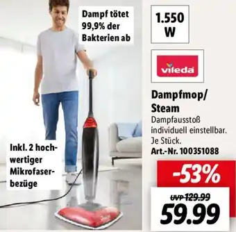 Lidl vileda Dampfmop/ Steam Angebot