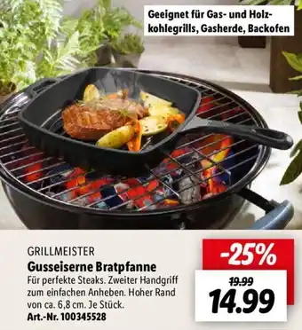 Lidl GRILLMEISTER Gusseiserne Bratpfanne Angebot