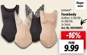 Lidl esmaraⓇ Formbody Angebot