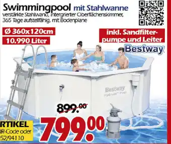 Wreesmann Bestway Swimmingpool mit Stahlwanne Angebot