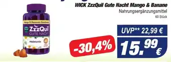 Easy Apotheke WICK ZzzQuil Gute Nacht Mango & Banane 60 Stück Angebot