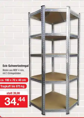 Zimmermann Eck Schwerlastregal Angebot