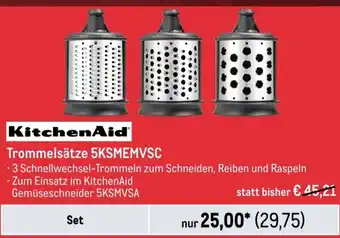 METRO KitchenAid Trommelsätze 5KSMEMVSC Angebot