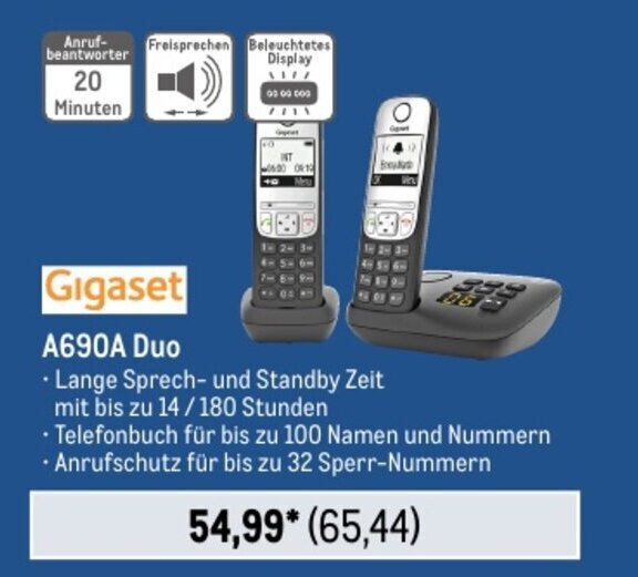 METRO Gigaset A690A Duo Angebot