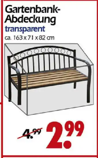 Wreesmann Gartenbank Abdeckung transparent Angebot