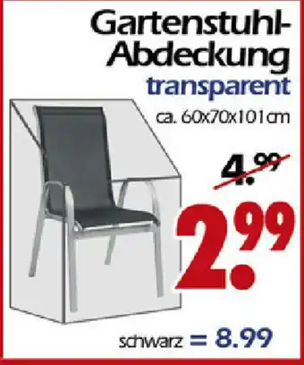 Wreesmann Gartenstuhl Abdeckung transparent Angebot