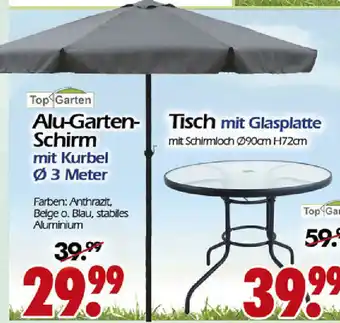 Wreesmann Alu Gartenschirm mit Kurbel Angebot