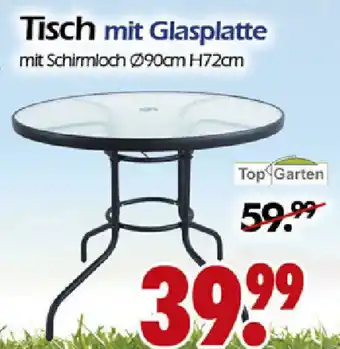 Wreesmann Tisch mit Glasplatte Angebot