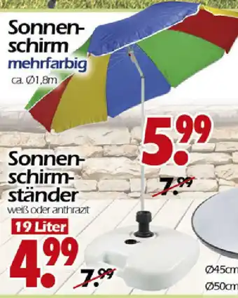 Wreesmann Sonnenschirm oder Sonnenschirmständer Angebot