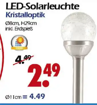 Wreesmann LED Solarleuchte Kristalloptik Angebot