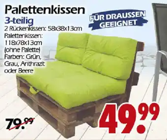 Wreesmann Palettenkissen 3-teilig Angebot