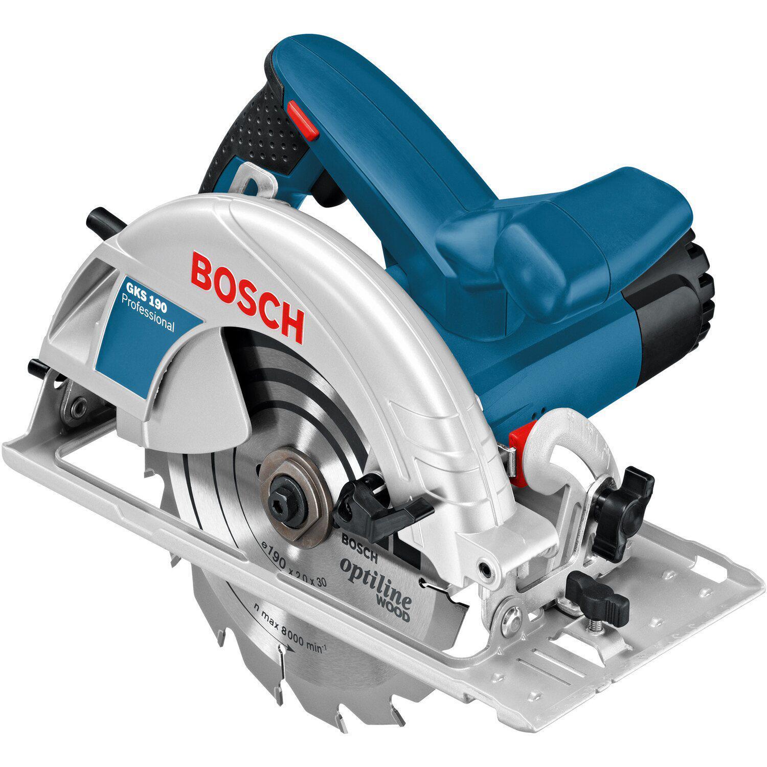 OBI Bosch professional handkreissäge gks 190 1.400 w inkl. kreissägeblatt ø 190 mm Angebot