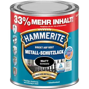 OBI Hammerite metall-schutzlack schwarz matt 1 l Angebot