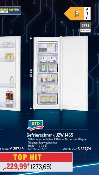 METRO aro Gefrierschrank UZW 1465 Angebot