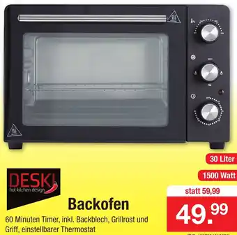 Zimmermann Deski Backofen Angebot