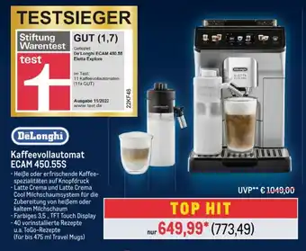 METRO DeLonghi Kaffeevollautomat ECAM 450.55S Angebot