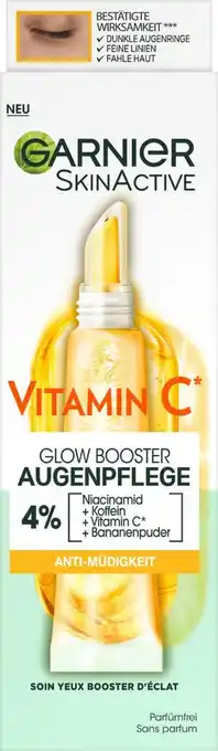 dm drogerie Garnier skin active augencreme vitamin c Angebot