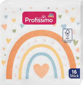 dm drogerie Profissimo cocktailservietten geprägt regenbogenliebe (25x25 cm) Angebot