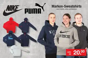 Zimmermann Nike oder Puma Marken Sweatshirts Angebot